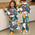 thumbnail image 4 of Grblisyd Back to School Outfits for Girls 2 Piece Tween Girl Clothes Cute Stationery Print Top and Flared Pants Sets, 4 of 7