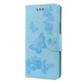 thumbnail image 2 of Feishell Wallet Case for Samsung Galaxy S22+ 5G,Retro PU Leather Butterfly Embossed Pattern Full Protection Anti-Scratch Magnetic Clasp Flip Holder Card Slots & Cash Pocket Phone Cover,Blue, 2 of 6