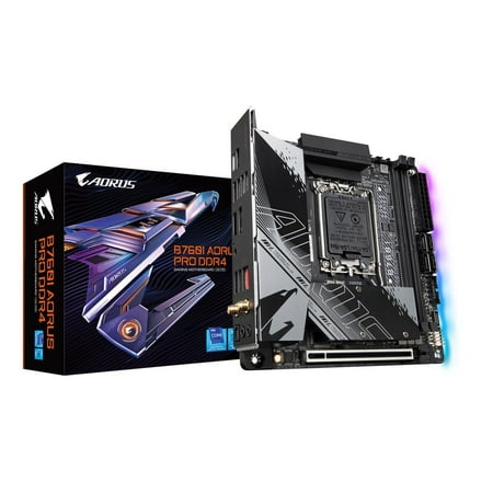 UPC: 0889523035412 | GIGABYTE B760I AORUS PRO DDR4 LGA 1700 Intel B760 Mini-ITX Motherboard with DDR4  Dual M.2  PCIe 4.0  USB 3.2 Gen2X2 Type-C  WiFi 6  Intel 2.5GbE LAN  Q-Flash Plus