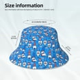 thumbnail image 3 of Fuzoiu Gnomes in USA Print Reflective Bucket Hat,Outdoor Hat for Men and Women,Bucket Hat for Travel Fishing Hunting Summer Camp, 3 of 6