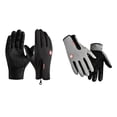 thumbnail image 1 of 2 pares de guantes de invierno resistentes al viento y a la pantalla táctil XXL Negro y S Gris, 1 of 9