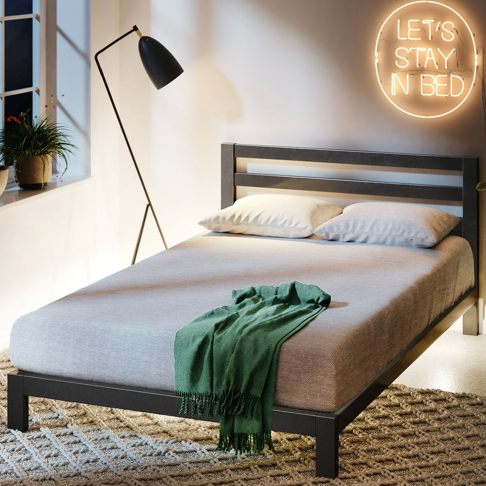 Zinus Arnav 36” Metal Platform Bed Frame with Headboard, Twin - Walmart