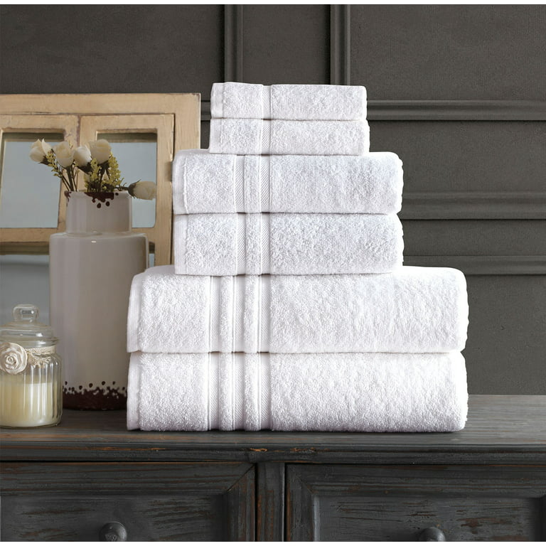 Hammam Linen Purple Bath Towels Set 6-Piece Original Turkish Cotton Soft,  Absorbent and Premium Towel for Bathroom and Kitchen 2 Bath Towels, 2 Hand  Towels, 2 Washcloths 