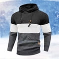 thumbnail image 1 of MHFRRA Sudadera Deportiva Informal de Manga Larga con Capucha y Bloques de Color para Hombre, Otoño E Invierno Gris, 1 of 3