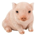 thumbnail image 2 of Jardin Animal Statue Cochon Potelé Assis - Décoration de Maison Rose, 2 of 5