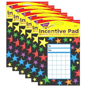 Trend Enterprises T-73052-6 Gel Stars Incentive Pads - 6 Each