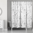thumbnail image 2 of Creative Products Watercolor Leaves 3 71x74 Shower Curtain, 2 of 7