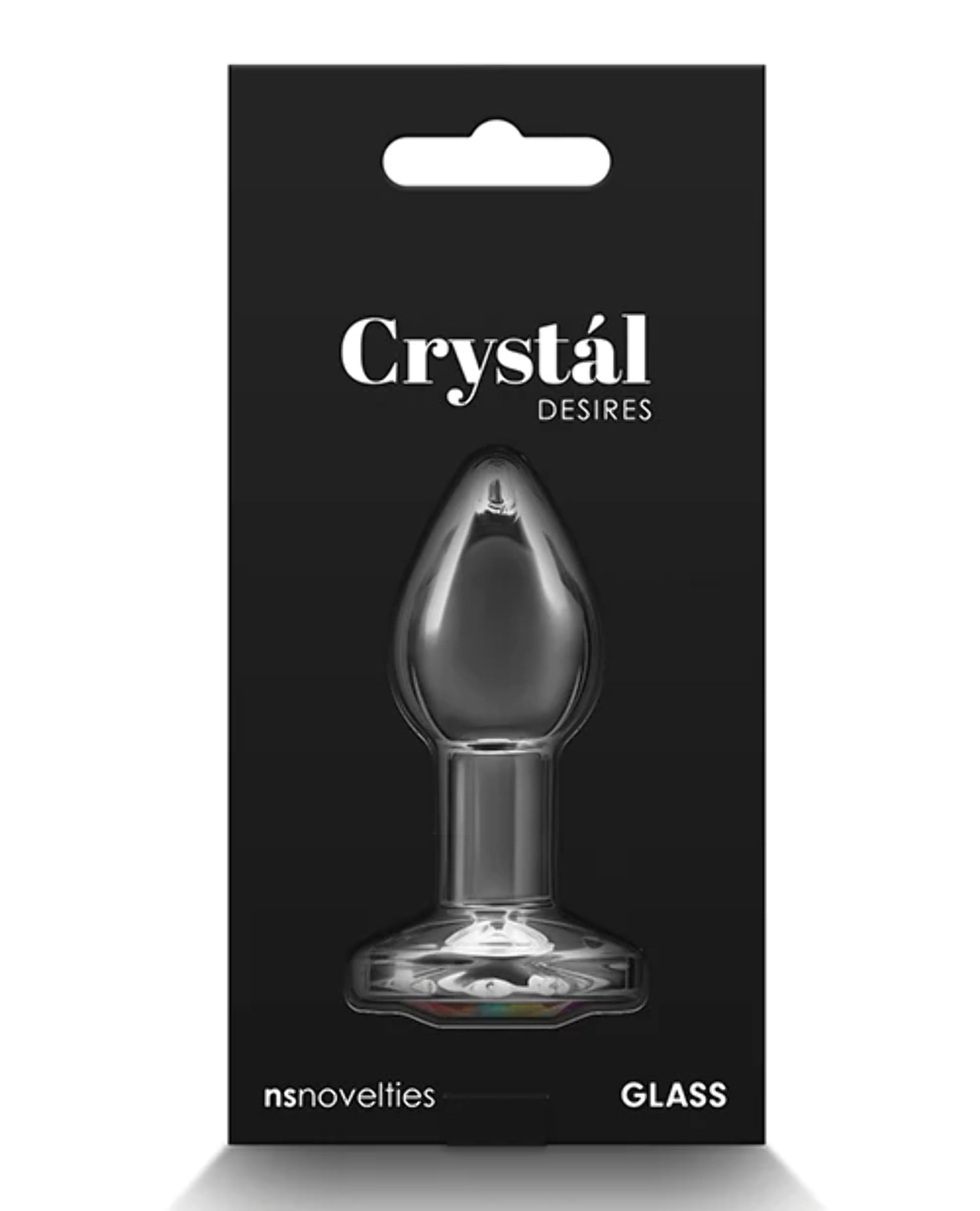 Sale Specials Crystal Desires Glass Round Gem Butt Plug Small - Rainbow