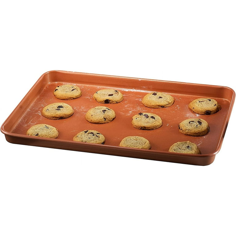 JOHO BAKING Cookie Sheet Baking Pan Set, Professional Baking Sheet for oven  Nonstick, 2 Piece Bakeware