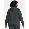 thumbnail image 3 of Athletic Works Women's and Women's Plus ButterCore Zip Up Hoodie, Sizes XS-4X, 3 of 6
