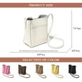 thumbnail image 5 of Shoulder Bucket Bags for Women Genuine Leather Fashion Crossbody Stitching Handbags and Purses with Magnetic Closure, 5 of 7