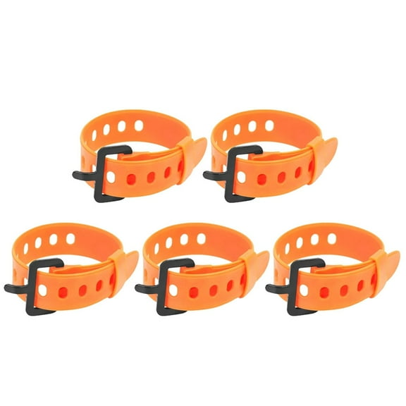 Rubber Tension Strap High Strength Cargo Belt Sport Water Bottle Compact Ties for Flashlight Luggage S Orange,5 x Rubber Utility Strap,Orange