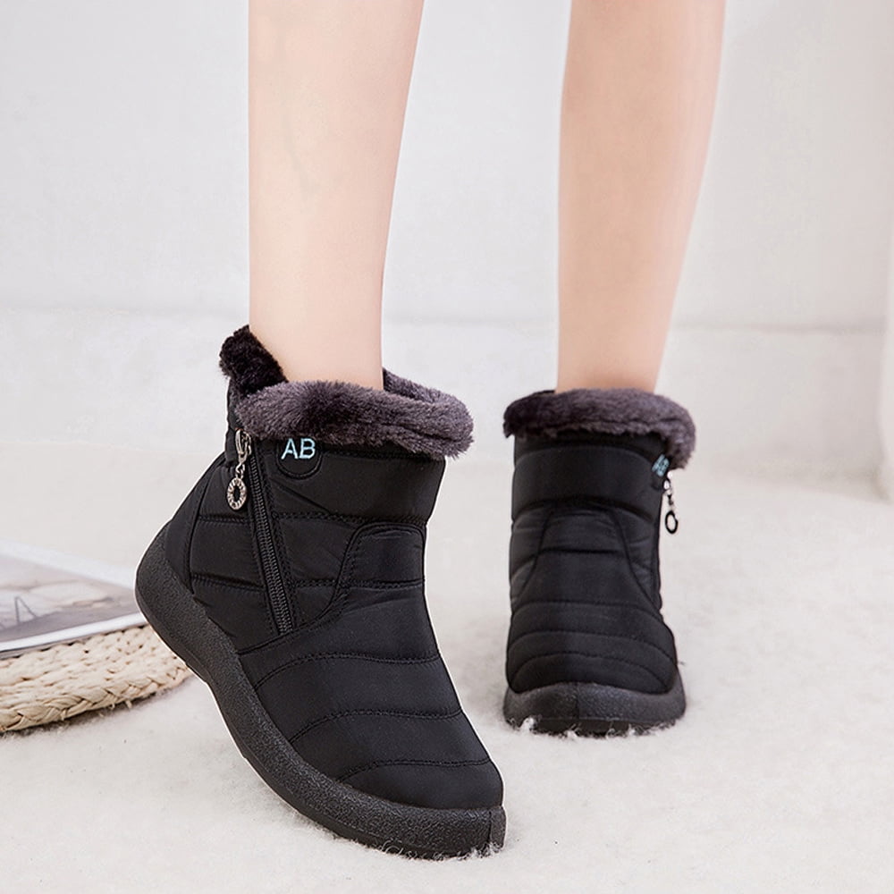 Ecetana Women's Winter Snow Boots Waterproof Ankle Booties photo 5