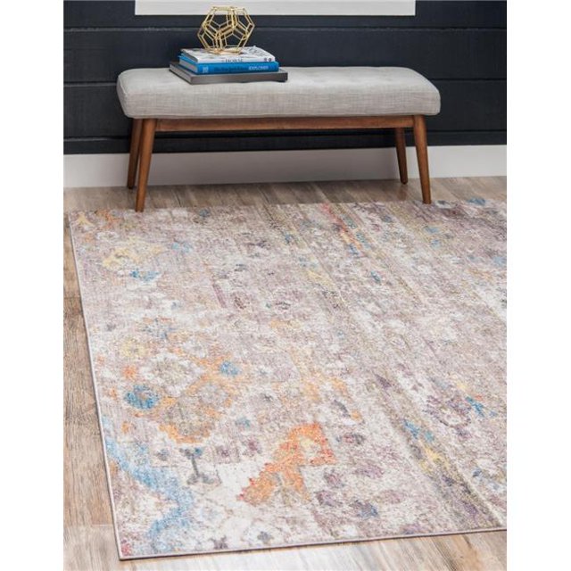 Unique Loom 3143035 2 ft. 2 in. x 3 ft. Malasana Basilica Rectangular Rug, Beige