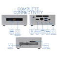 thumbnail image 3 of Intel NUC6i3SYH Mini PC, Intel Core i3-6100U 2.3GHz, 8GB RAM, 256GB NVMe SSD + 1TB HDD, HDMI, Mini DisplayPort, Card Reader, Wi-Fi, Bluetooth, Windows 10 Pro, 3 of 6