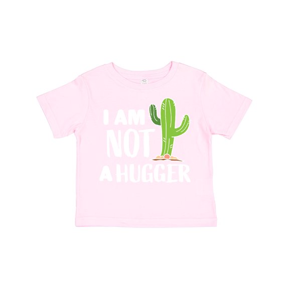 Inktastic I am Not a Hugger with Cactus Boys or Girls Toddler T-Shirt