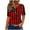 Red/2, variant on Tops for Women Short Sleeve V Neck 2024 Summer Casual T Shirt Tee Fashion Button Blouses Basic Pullover Top