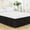 Black/54 W x 75Linch, variant on XMMSWDLA Wrap Around Bed Skirts with Split Corners for Queen Beds 15" Drop, White Elastic Dust Ruffles Easy Fit Wrinkle & Fade Resistant Silky Luxurious Fabric Solid Machine Washable