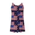 thumbnail image 5 of SMihono Robe Maxi Bohème d'Été pour Femmes Grande Taille Robes de Plage Femmes Aguichant Hawaïenne Tropicale Imprimée Sans Manches à Bretelles Robe Mini d'Été Ample Confortable Robe Bohème de Plage Robe Évasée de Plage, 5 of 5