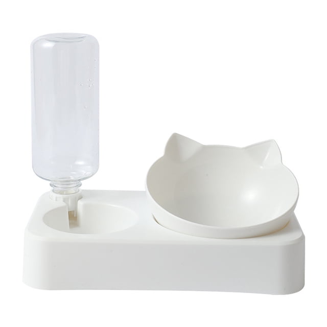 Cuencos para gatos, juego de tazones de agua y comida inclinados para perros y gatos MFZFUKR BST3007756-2