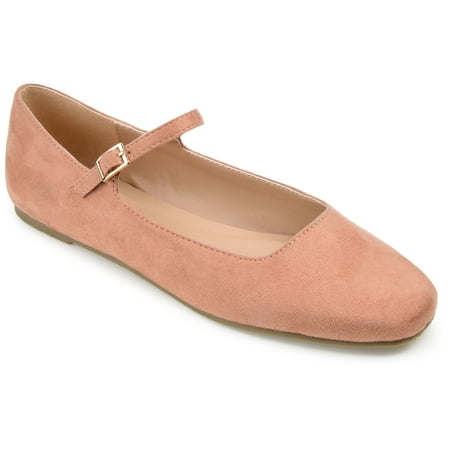 

Journee Collection Women s Carrie Buckle Square Toe Mary Jane Flats