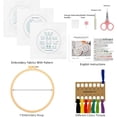 thumbnail image 2 of 3 Pack Embroidery Stitches Practice Kit for Adults, Beginners Handmade Embroidery Starter Kits with Patterns Instructions, Craft Lover Full Range of Cross Stitch DIY Stamp Kit, 2 of 7