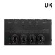 thumbnail image 5 of Tholdsy Amplificador de auriculares de metal, 4 canales, ajustable, bajo ruido, entrada profesional, salida, instrumento Musical, Control de volumen Sistemas de cine en casa Reino Unido enchufe, 5 of 6