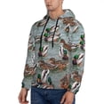 thumbnail image 3 of Lsque Mallard Ducks Swimming Pattern Casual Men's Hoodie,Hooded Sweatshirt with Kangaroo Pocket,Pullover Hoodie-Large, 3 of 7