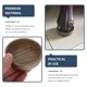 thumbnail image 4 of 4 piezas de posavasos compactos para muebles, tazas para muebles, topes profesionales para ruedas de sillas, 4 of 4