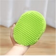 thumbnail image 4 of Cepillo de baño Limpio Perro Gato Baño para perros Guantes de masaje Suministros para mascotas Método de cepillo Cubo Corgi Cepillo de masaje Cepillo de depilación Cómodo (verde) (1 unidad) oso de fresa Electrónica, 4 of 4