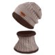 thumbnail image 2 of Conjunto de gorro de invierno para hombre y mujer, gorro y silenciador de punto grueso de terciopelo Wmkox8yii jkg6717, 2 of 2