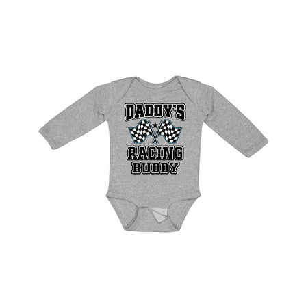 

Inktastic Daddys Racing Buddy Car Flags Gift Baby Boy or Baby Girl Long Sleeve Bodysuit