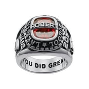 Order Now for 2025 Graduation, Freestyle Men's Sterling Silver Personalized-Top Classic Class Ring, Personalized, High School or College