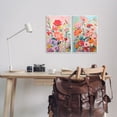 thumbnail image 3 of Stupell Industries Bright Contemporary Flowers Plants & Flowers Painting Unframed Art Print Wall Art, 13 x 19, Set of 2, 3 of 8