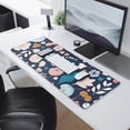 thumbnail image 2 of Long Mouse Pads for Desk,Pioneer Flower Floral Print Pattern Desk Mats on Top Of Desks, Desk Mouse Pad Extra Large with 3mm Non-Slip Base and Stitched Edge for Gaming,Office,Work,Home 31.5"x11.8", 2 of 6