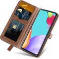 thumbnail image 4 of Compatible with Samsung Galaxy A51 5G Wallet Case, Galaxy A51 5G Case Leather with Card Holder Magnetic Kickstand Wrist Strap Flip Shockproof Case for Samsung Galaxy A51 5G Life Tree Browm, 4 of 14