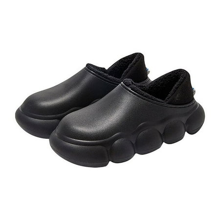 

PIKADINGNIS 2022 New Winter Slippers Warm Men Shoes Waterproof Women Couples Non-Slip Cotton Shoes Indoor Outdoor Plush Slippers Home Slides