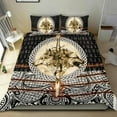 thumbnail image 4 of Viking Bedding Set Wolf and Vikings Tattoo 3D RLT12, 4 of 6