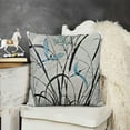 thumbnail image 2 of YINGXI Decorative Throw Pillow Case, on and Flourishing Nature Print, for Couch Living Room Car,Beige Black 12x12in, 2 of 5