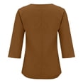 thumbnail image 3 of Women's Viscose Sleep T-Shirt V-Neck Pajamas Top, 3 of 6