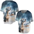 thumbnail image 3 of Hello Winter Great Dane Welcome Snowy Night Watercolor Vintage All Over Print 3D Baseball Shirt Danes Dog Lover Gifts Softball Sport - 01011, 3 of 6