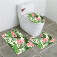 thumbnail image 1 of ABPHQTO Exótico sin costuras Juego de alfombras de baño de 3 piezas Alfombra de baño Alfombra de contorno y tapa de inodoro, 1 of 2