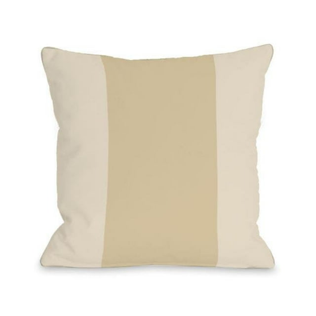 One Bella Casa 74673PL16O 16 x 16 in. Color Block Outdoor Pillow - Sand