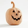 thumbnail image 3 of Terracotta Pumpkin a Handmade Terracotta Wonder & Hallowmas Handcrafted Jack O'-Lantern for Porch Fall Decorations for Home, 3 of 7