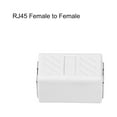 thumbnail image 3 of Uxcell RJ45 Coupler Inline Connector Cat7 Cat6 Cat5e Ethernet Cable Extender Adapter Female to Female White 5Pcs, 3 of 5
