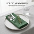 thumbnail image 4 of REGALWOVEN 12 Pack Cloth Napkins, Cotton Washable and Reusable Table Dinner Napkins for Restaurant, Weddings, Events Dark Green 16x16inch, 4 of 6