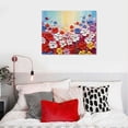 thumbnail image 3 of PRATYUS Fall Decor Colorful Flower Print On Canvas Wall Art Picture 20x16in, 3 of 3