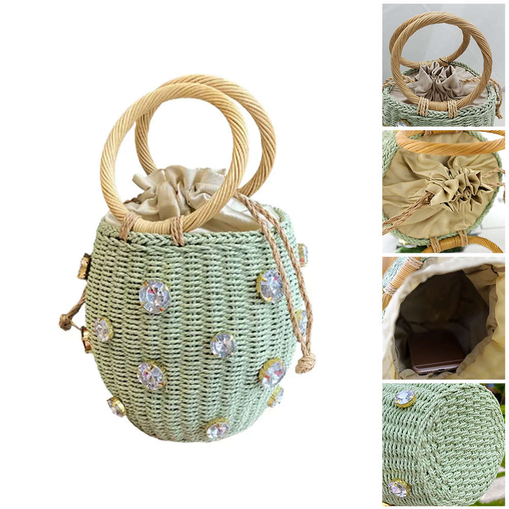 straw woven tote