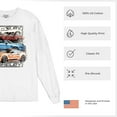 thumbnail image 6 of Shelby Cars Sketch Long Sleeve T-shirt Mustang Racing American Muscle Car GT500 Cobra Performance Powered by Ford, 6 of 7