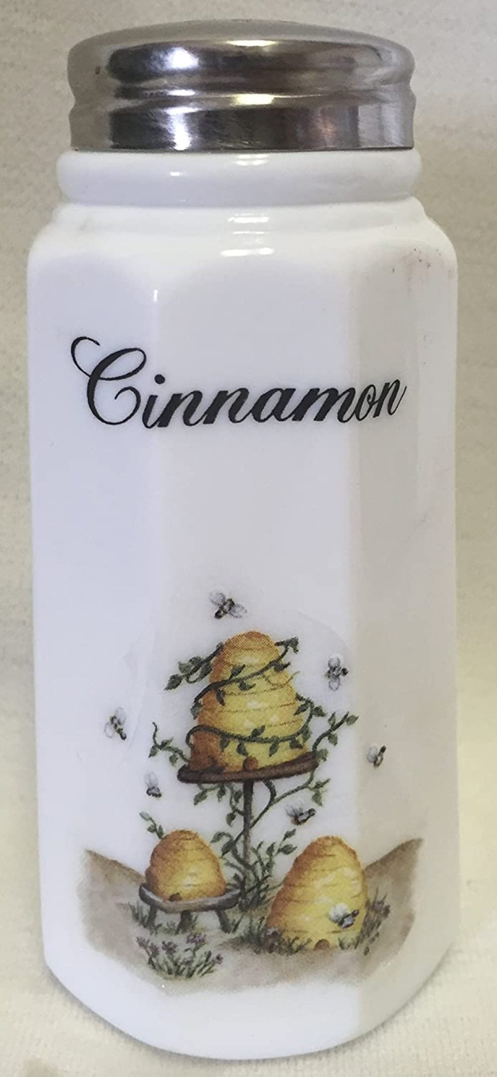 Cinnamon, Jade Paneled Mosser Glass American Made Chickens Sugar Shaker 